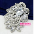 Broche de la boda de la flor de diamante de moda al por mayor